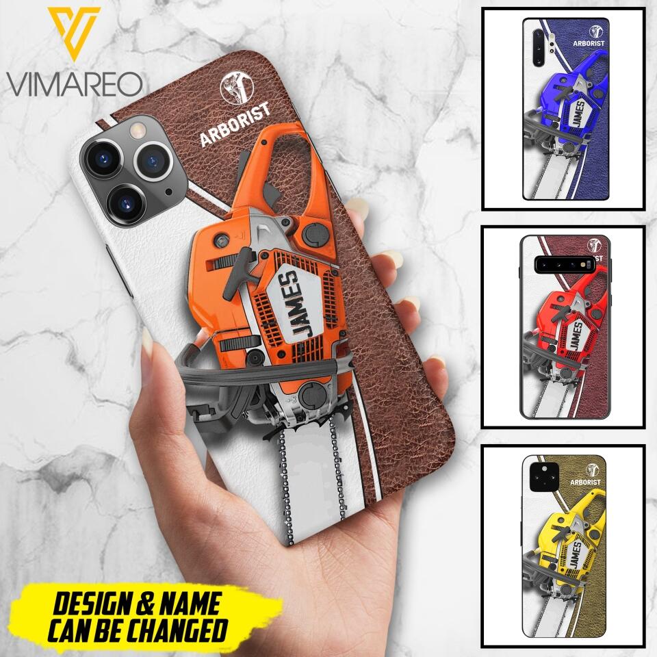 Personalized Arborist Phonecase Printed 22APR-LN05