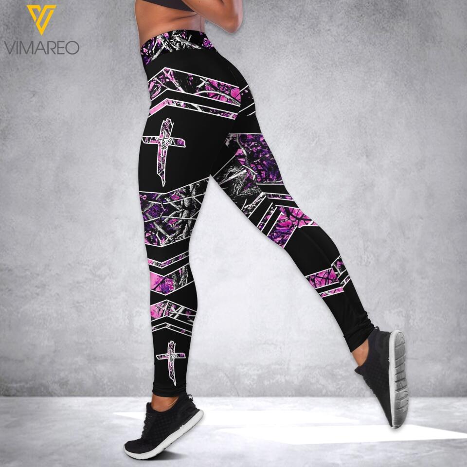 PERSONALIZED GOD CHRIST HOODIE AND LEGGING PRINTED QTVQ0404