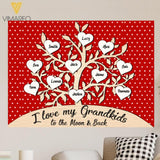 PERSONALIZED I LOVE MY GRANDKID CANVAS 3C 0604