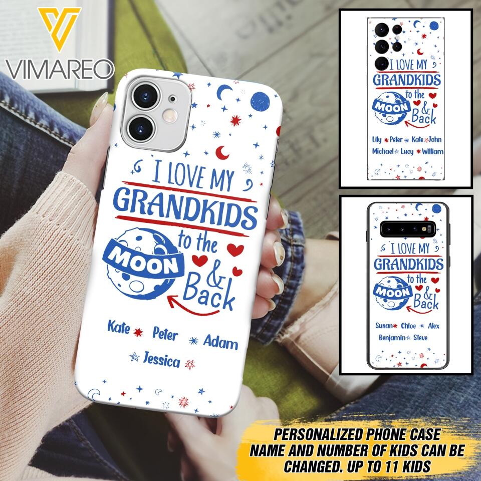 Personalized I Love My Grandkid Phone Case Printed 3T 0604