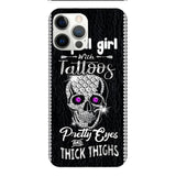 Personalized Girl with tattoos Phone Case Printed T3Q 0604