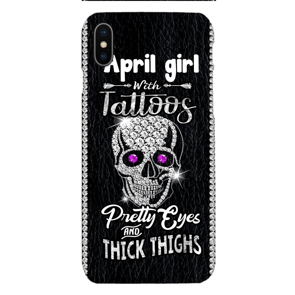 Personalized Girl with tattoos Phone Case Printed T3Q 0604