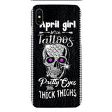 Personalized Girl with tattoos Phone Case Printed T3Q 0604