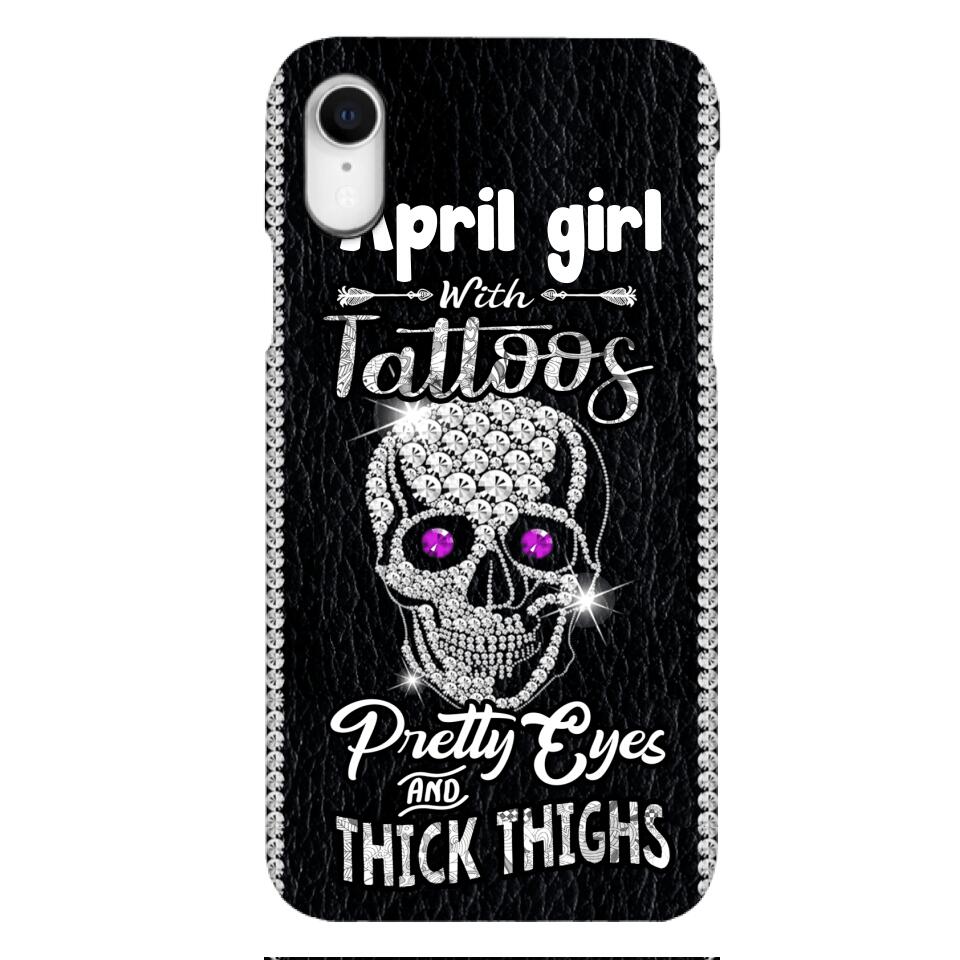 Personalized Girl with tattoos Phone Case Printed T3Q 0604