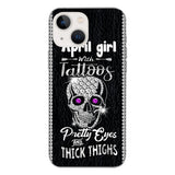 Personalized Girl with tattoos Phone Case Printed T3Q 0604