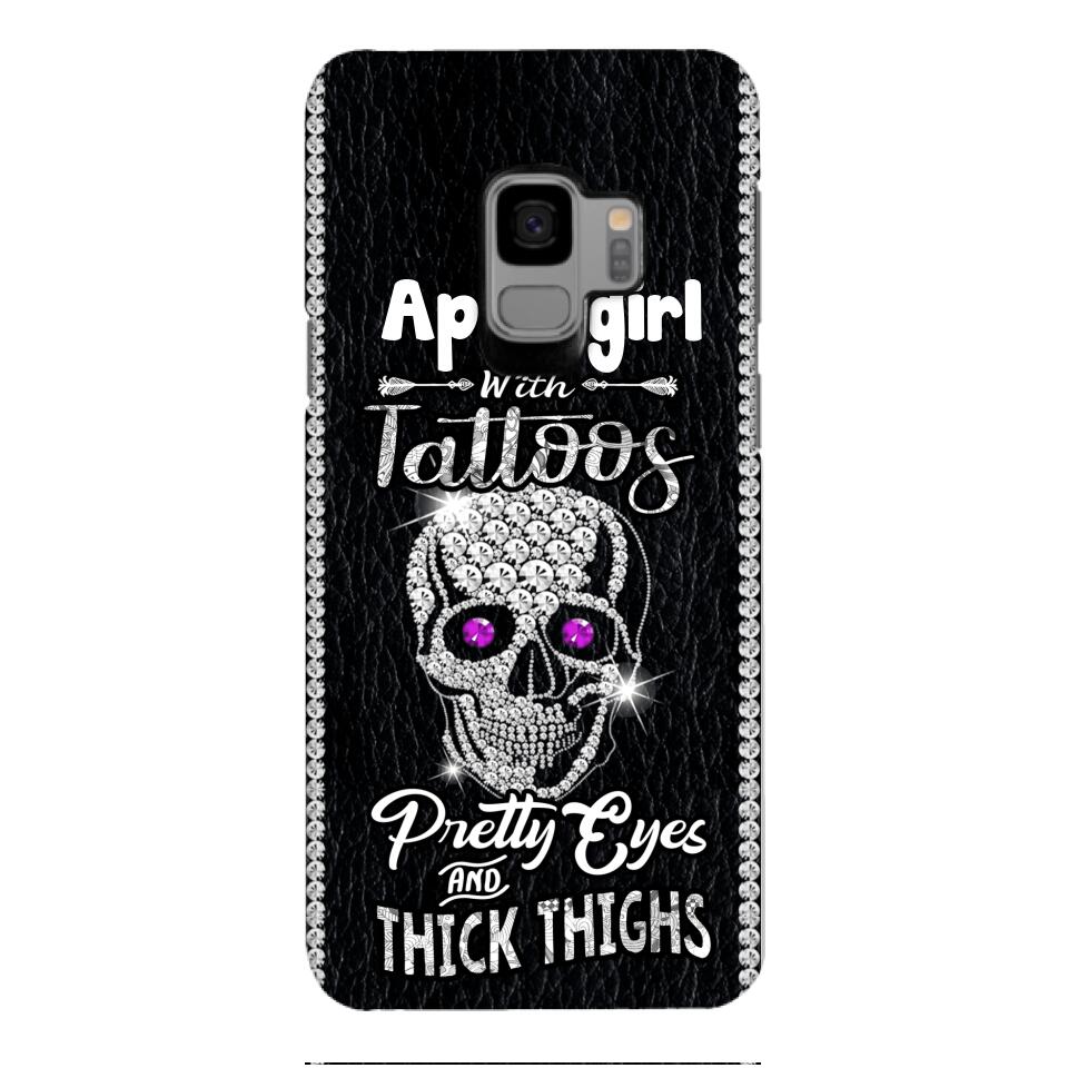 Personalized Girl with tattoos Phone Case Printed T3Q 0604