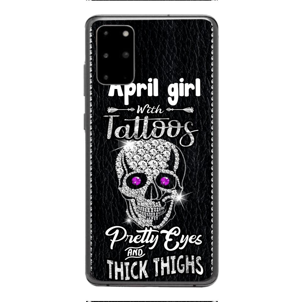 Personalized Girl with tattoos Phone Case Printed T3Q 0604