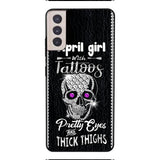 Personalized Girl with tattoos Phone Case Printed T3Q 0604