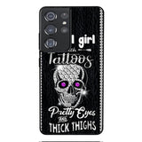 Personalized Girl with tattoos Phone Case Printed T3Q 0604