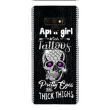 Personalized Girl with tattoos Phone Case Printed T3Q 0604