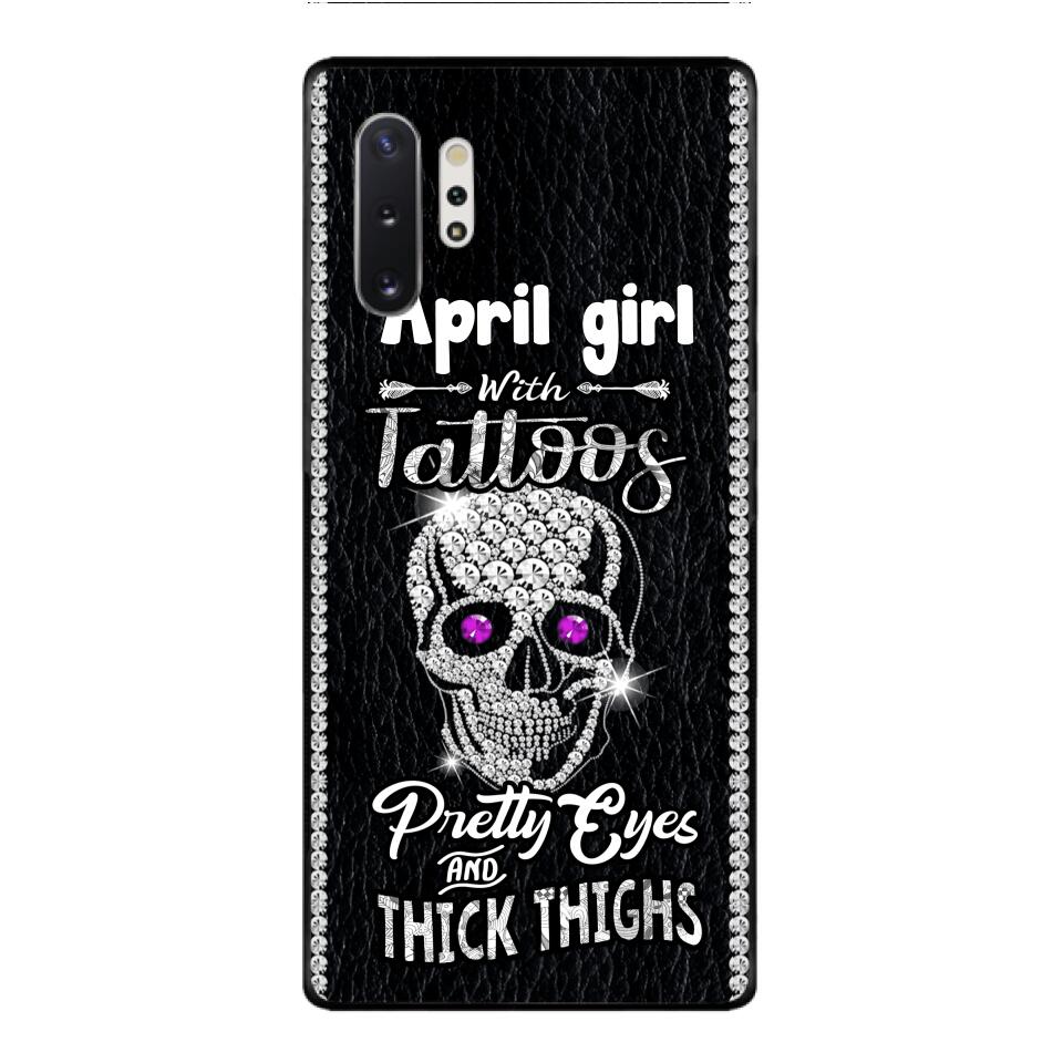 Personalized Girl with tattoos Phone Case Printed T3Q 0604