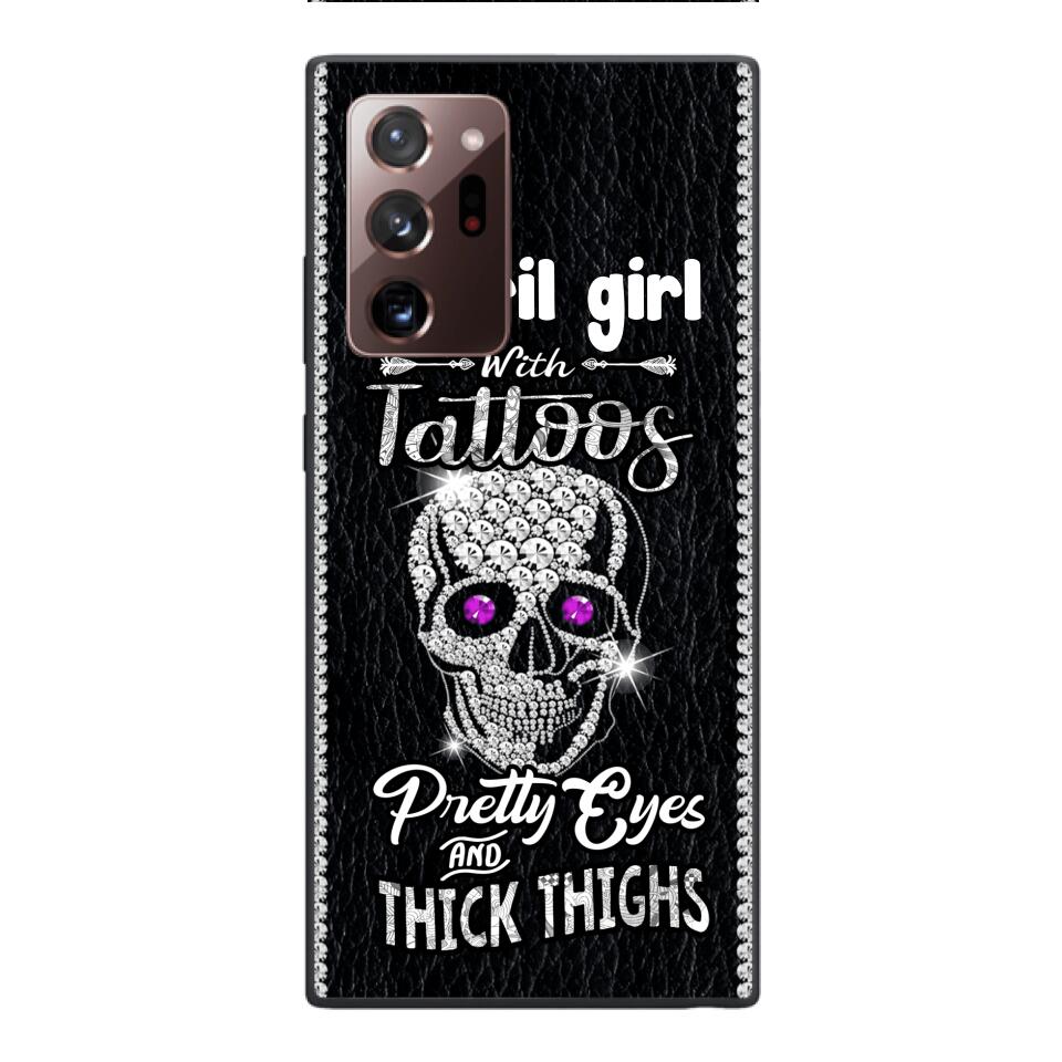 Personalized Girl with tattoos Phone Case Printed T3Q 0604