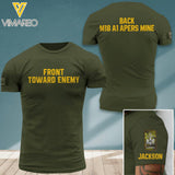 PERSONALIZED CANADIAN SOLIDER ARMY FRONT TOWARD ENEMY TSHIRT PRINTED QTDT0604