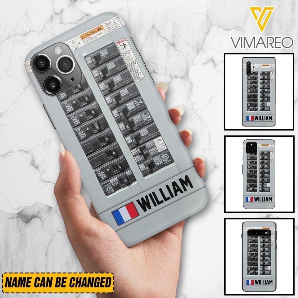 Personalized France Electrician Phone Case Printed 22APR-MQ06