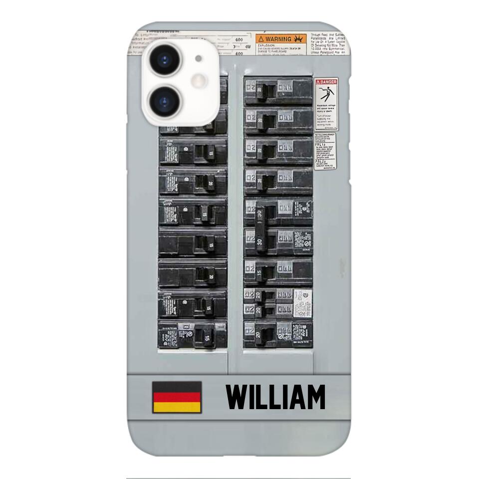 Personalized German Electrician Phone Case Printed 22APR-MQ06