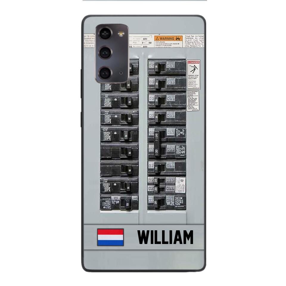 Personalized Netherlands Electrician Phone Case Printed 22APR-MQ06
