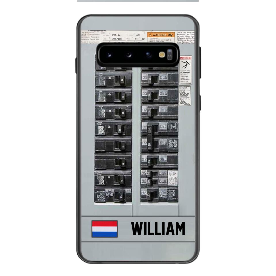 Personalized Netherlands Electrician Phone Case Printed 22APR-MQ06