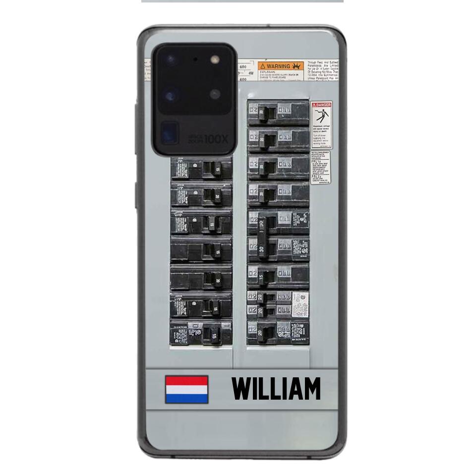 Personalized Netherlands Electrician Phone Case Printed 22APR-MQ06