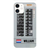 Personalized Netherlands Electrician Phone Case Printed 22APR-MQ06