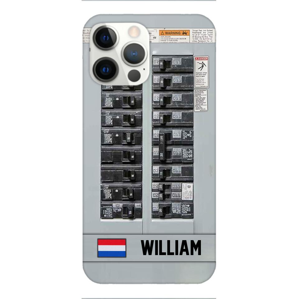 Personalized Netherlands Electrician Phone Case Printed 22APR-MQ06