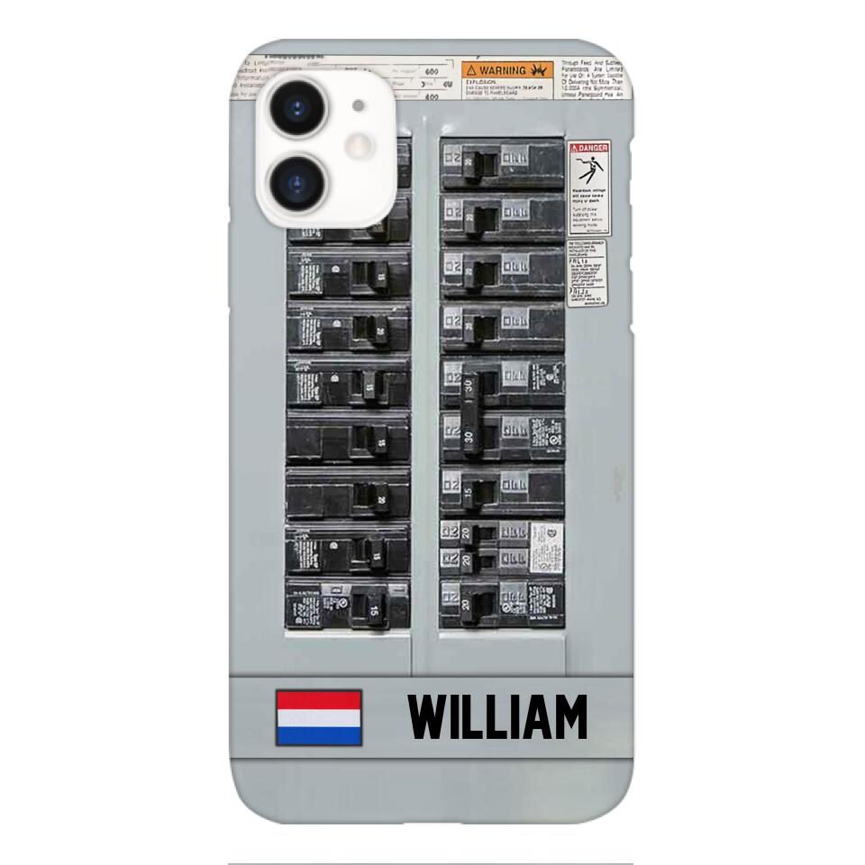 Personalized Netherlands Electrician Phone Case Printed 22APR-MQ06