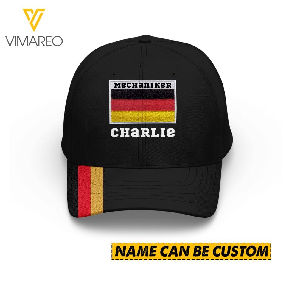 Personalized Mechaniker Peaked Cap Printed QTHC0704
