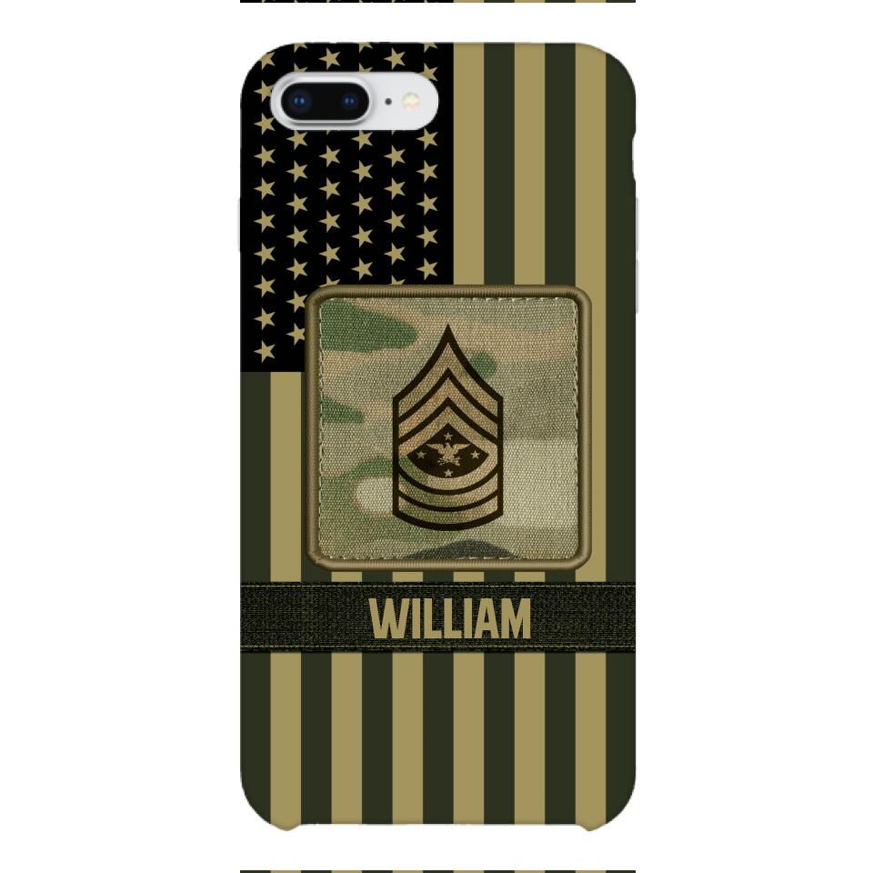 DH Personalized U.S Soldier Phone Case Printed DT064