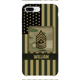 DH Personalized U.S Soldier Phone Case Printed DT064