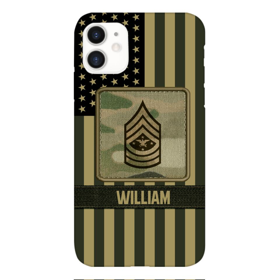 DH Personalized U.S Soldier Phone Case Printed DT064