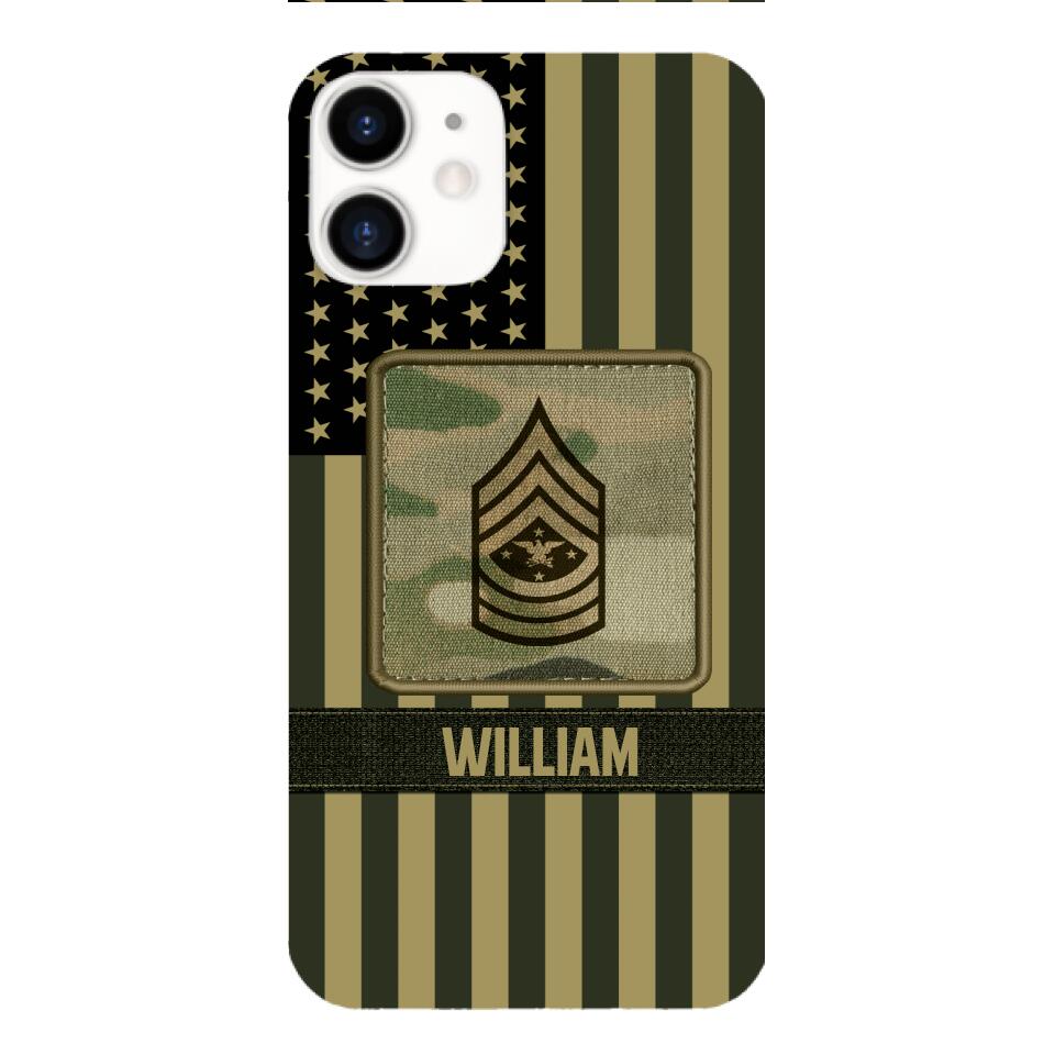 DH Personalized U.S Soldier Phone Case Printed DT064