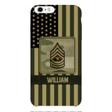 DH Personalized U.S Soldier Phone Case Printed DT064