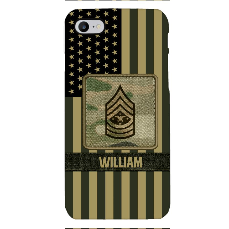 DH Personalized U.S Soldier Phone Case Printed DT064