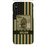 DH Personalized U.S Soldier Phone Case Printed DT064