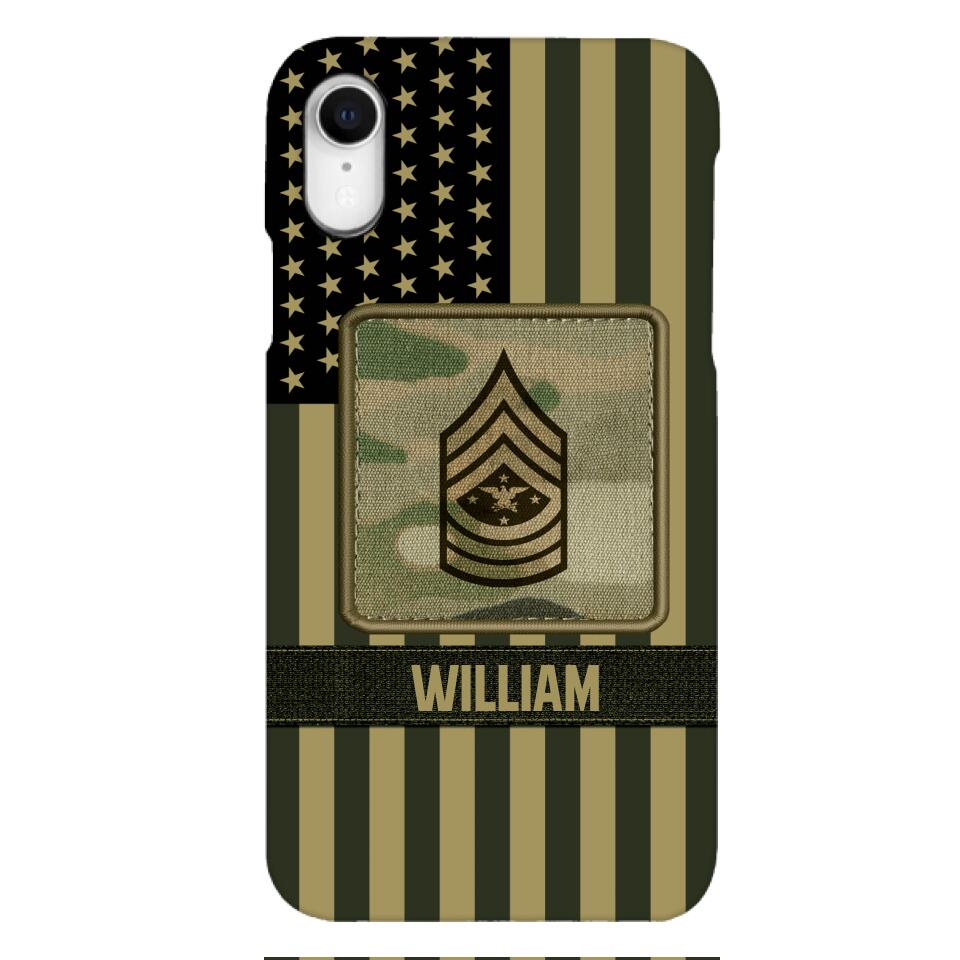 DH Personalized U.S Soldier Phone Case Printed DT064