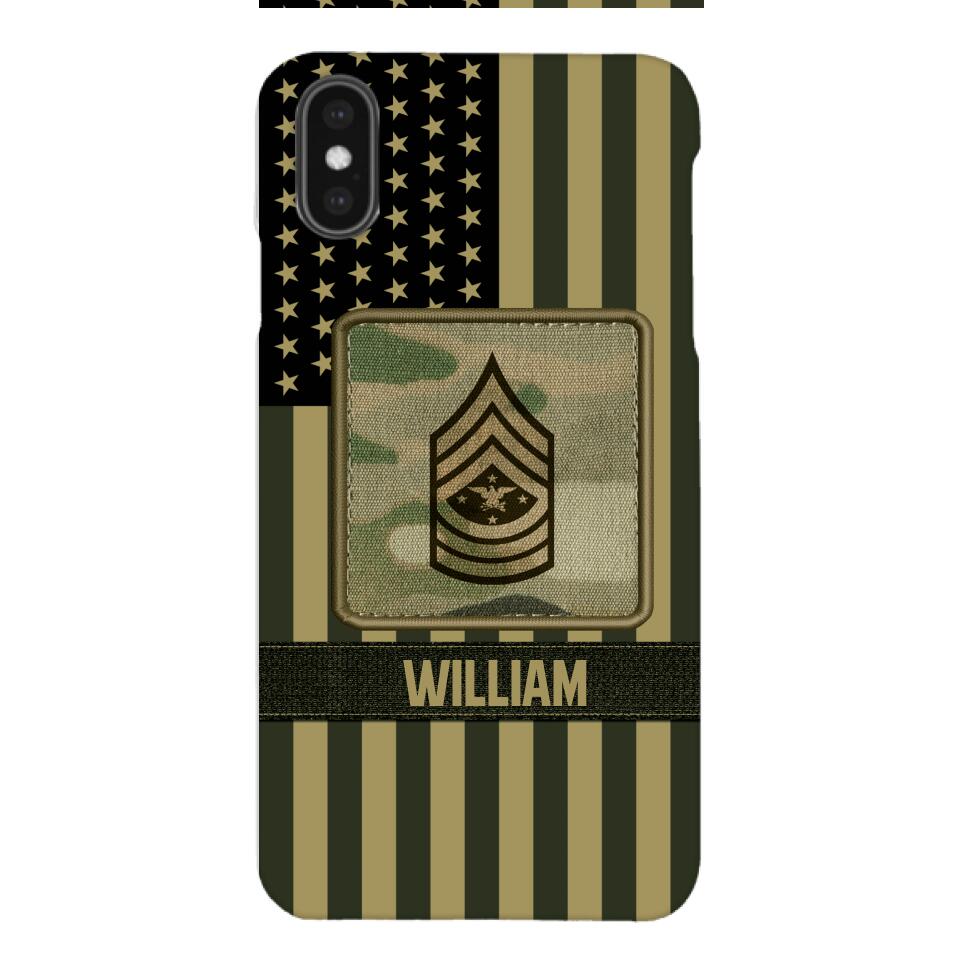 DH Personalized U.S Soldier Phone Case Printed DT064