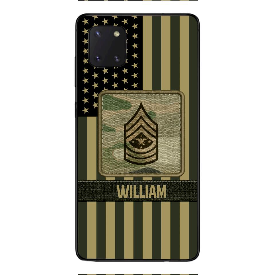 DH Personalized U.S Soldier Phone Case Printed DT064