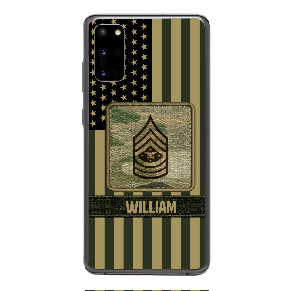 DH Personalized U.S Soldier Phone Case Printed DT064