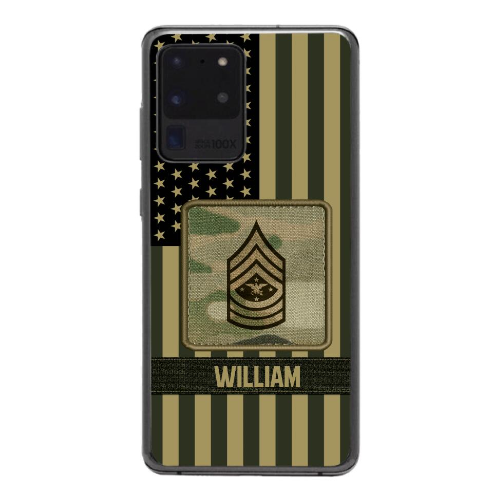 DH Personalized U.S Soldier Phone Case Printed DT064