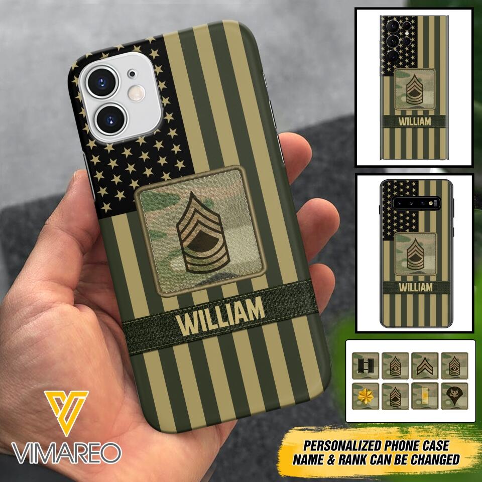 DH Personalized U.S Soldier Phone Case Printed DT064