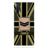 DH Personalized British  Soldier Phone Case Printed DT064