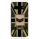 DH Personalized British  Soldier Phone Case Printed DT064