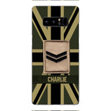 DH Personalized British  Soldier Phone Case Printed DT064