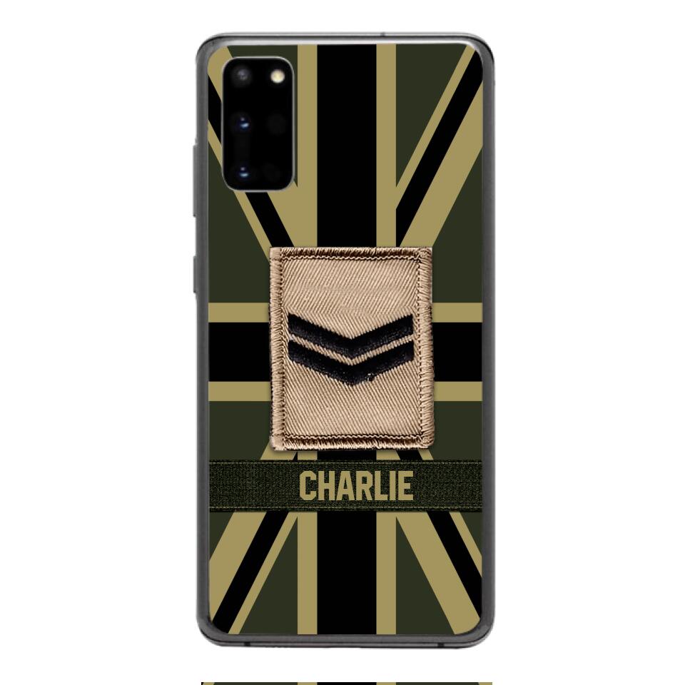 DH Personalized British  Soldier Phone Case Printed DT064