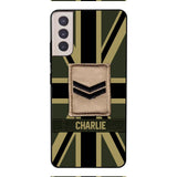 DH Personalized British  Soldier Phone Case Printed DT064