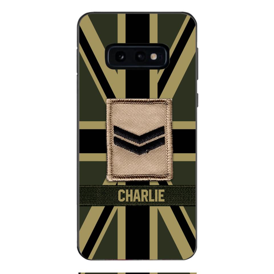 DH Personalized British  Soldier Phone Case Printed DT064
