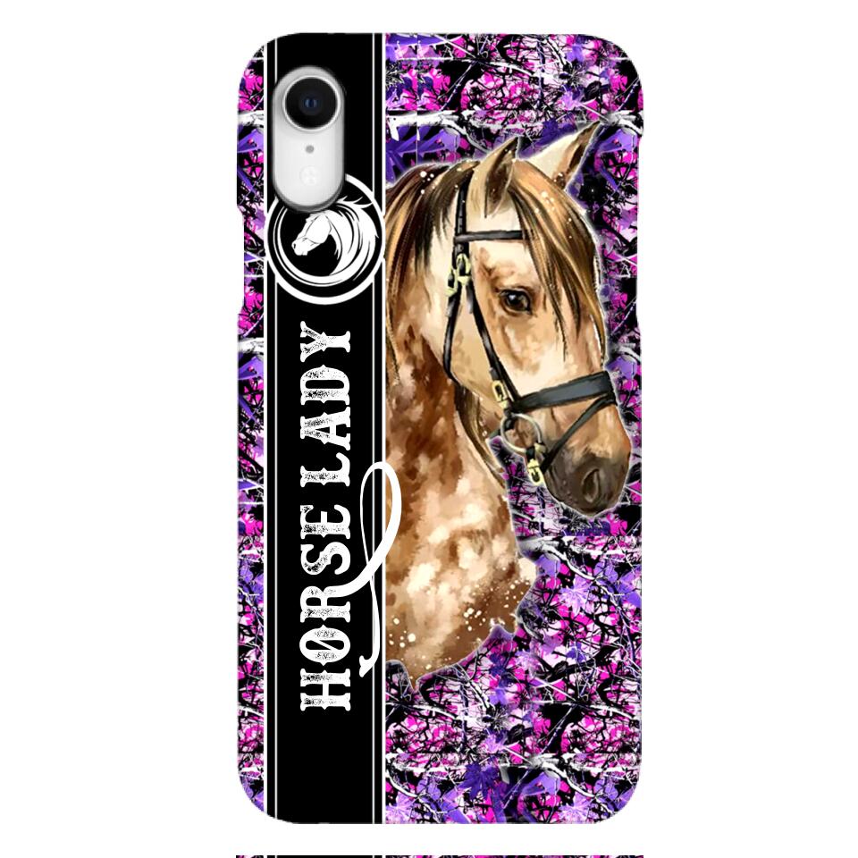 PERSONALIZED HORSE LADY PHONECASE QTTQ0704