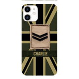 DH Personalized British  Soldier Phone Case Printed DT064
