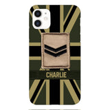 DH Personalized British  Soldier Phone Case Printed DT064