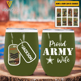 Personalized Australian Proud Army Wife Tumbler Printed 22APR-QH07
