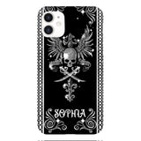 Personalized Skull Tattoos Diamond Phone Case Printed T3Q 0704
